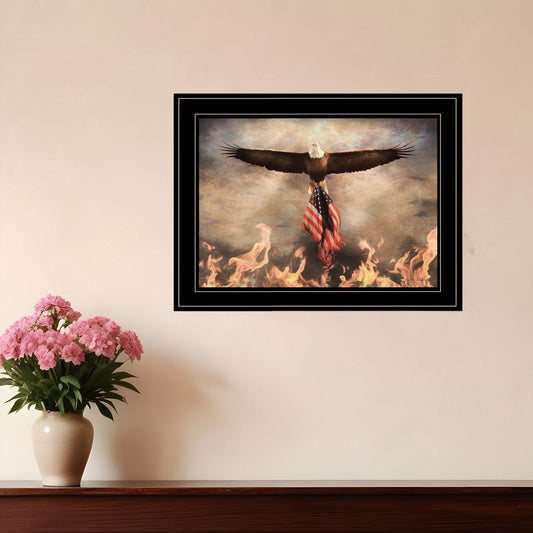 Blaze of Glory 2 Black Framed Print Wall Art - Homeroots