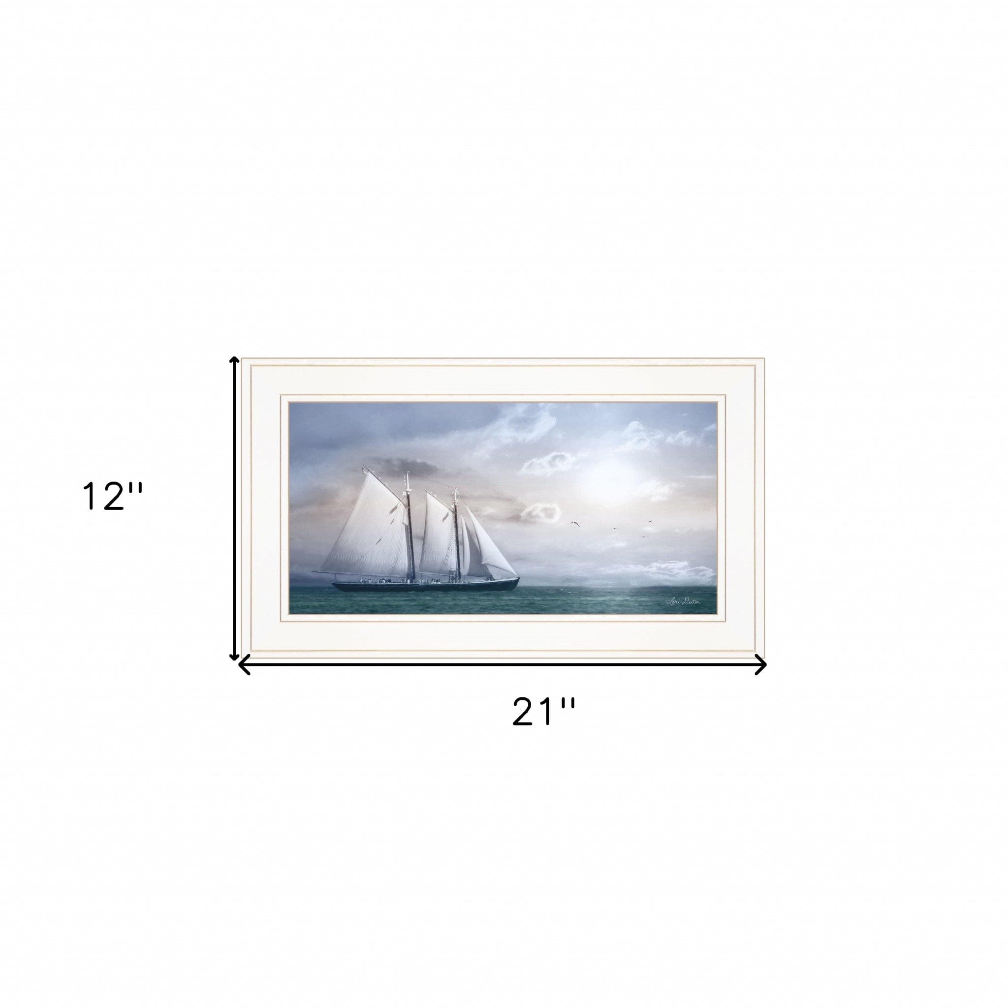 Adventure on the Seas 1 White Framed Print Wall Art - Homeroots