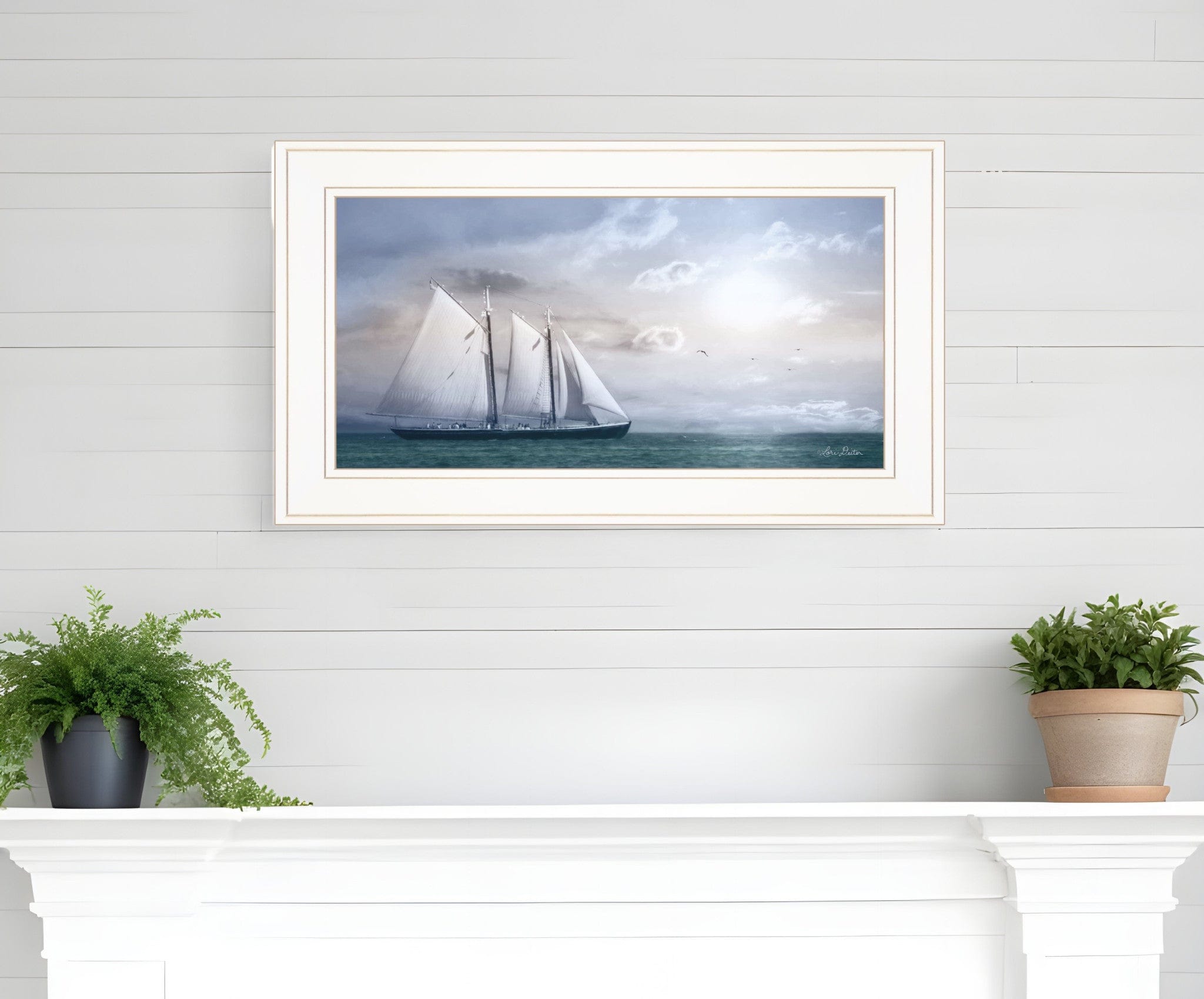Adventure on the Seas 1 White Framed Print Wall Art - Homeroots