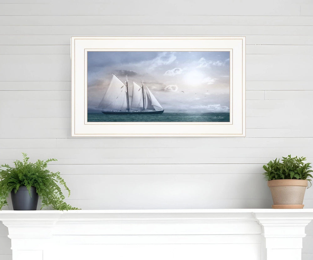 Adventure on the Seas 1 White Framed Print Wall Art - Homeroots