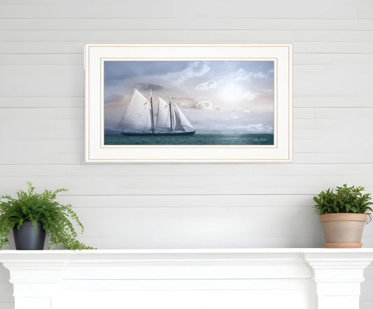 Adventure on the Seas 1 White Framed Print Wall Art - Homeroots