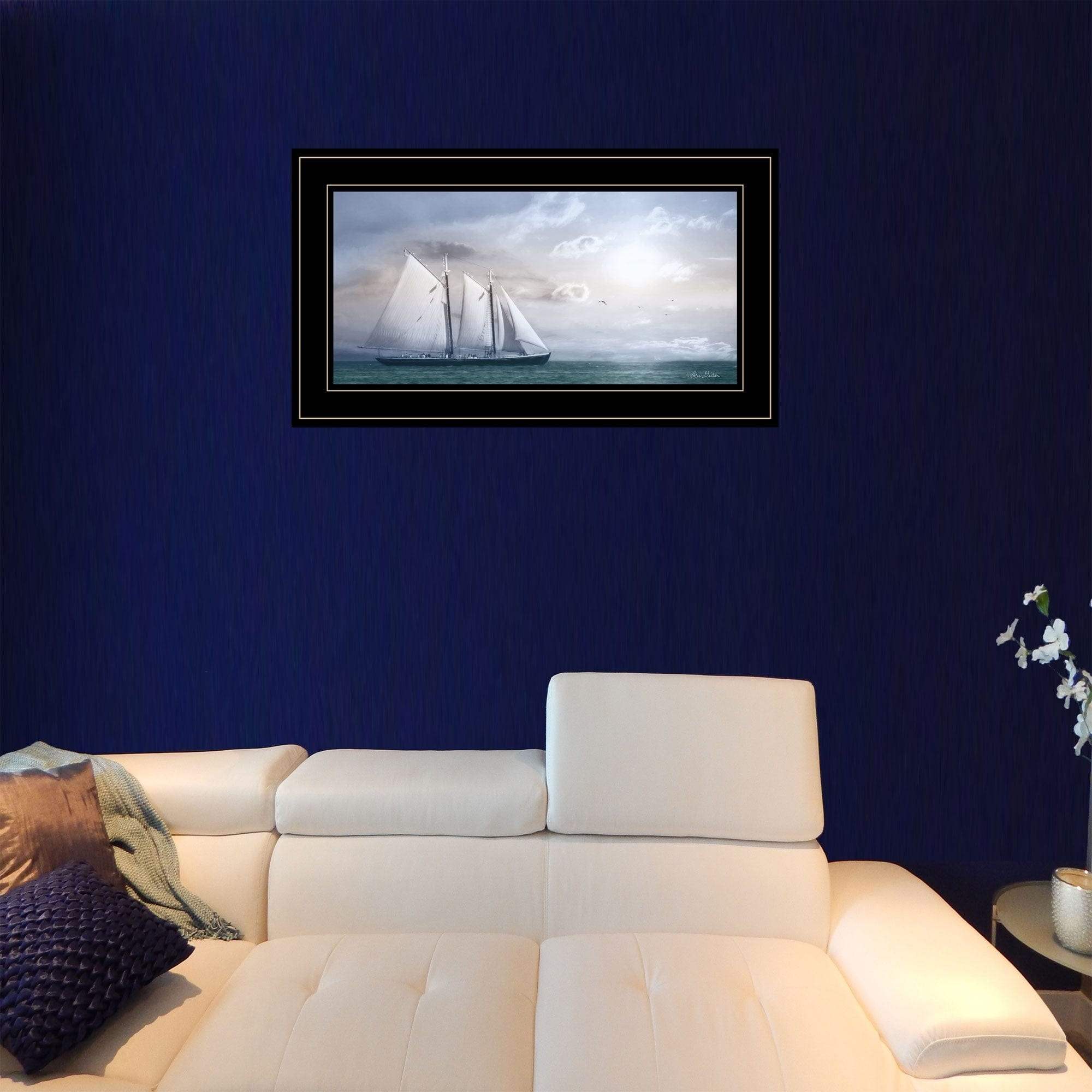 Adventure on the Seas 2 Black Framed Print Wall Art - Homeroots - Flyclothing LLC