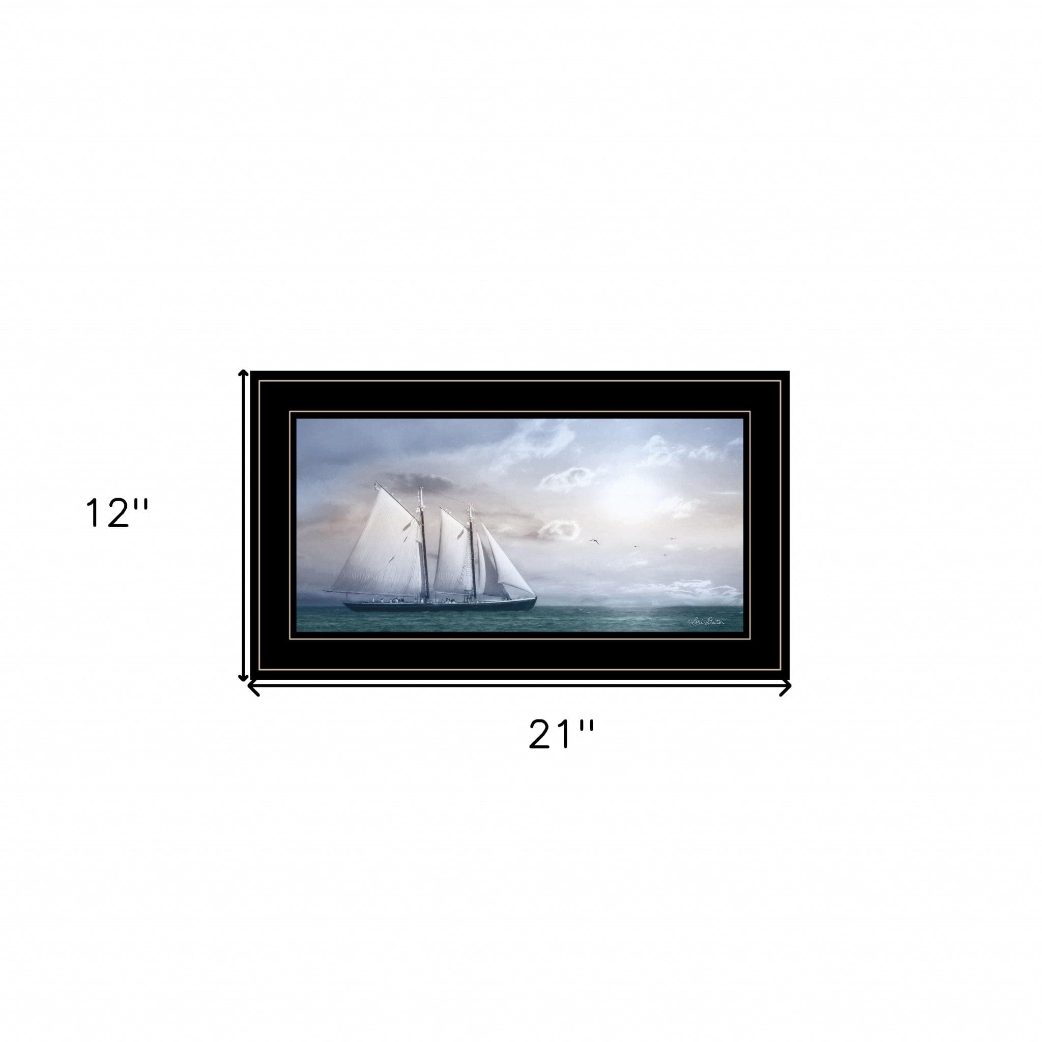 Adventure on the Seas 2 Black Framed Print Wall Art - Homeroots