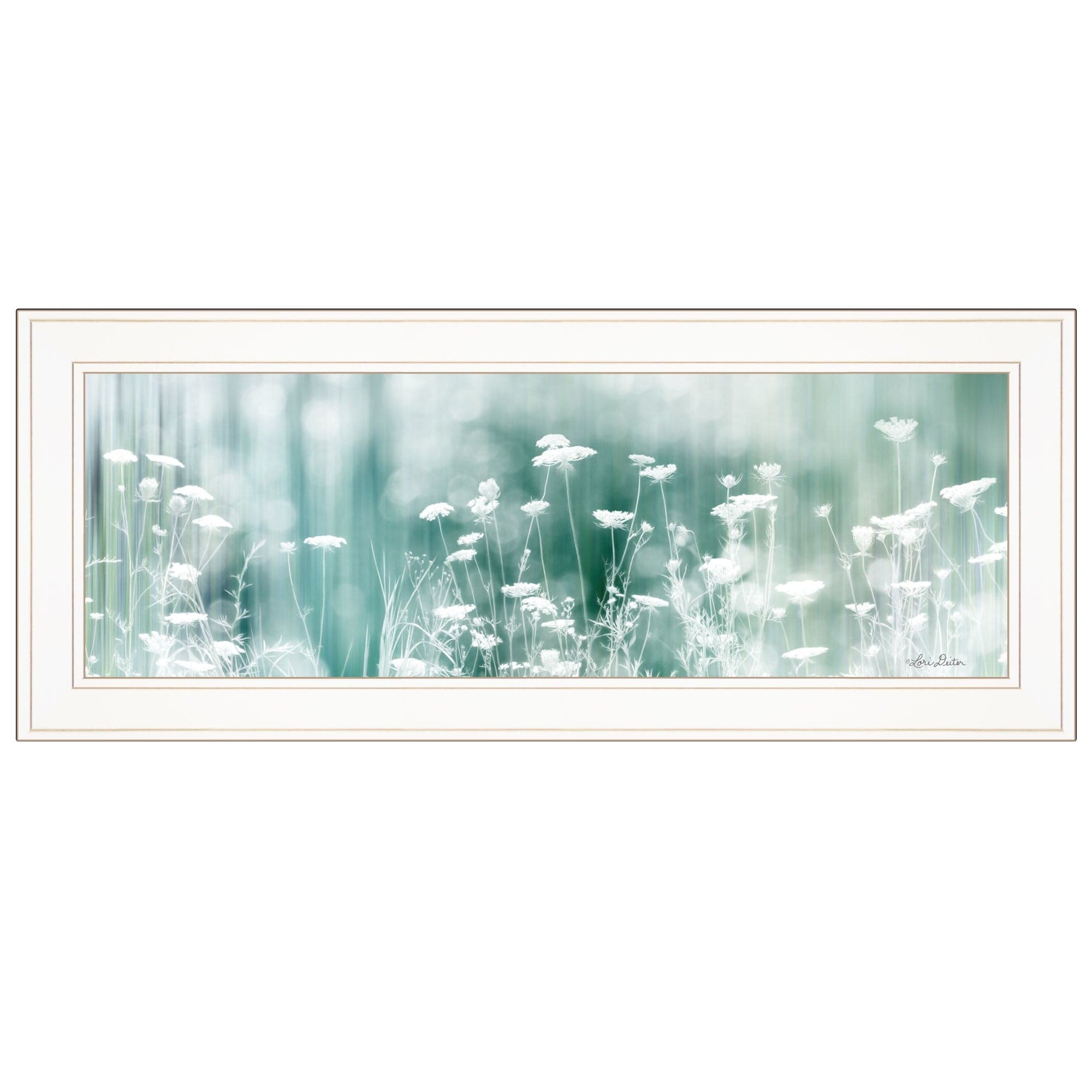 Dreamy Meadow 1 White Framed Print Wall Art - Homeroots