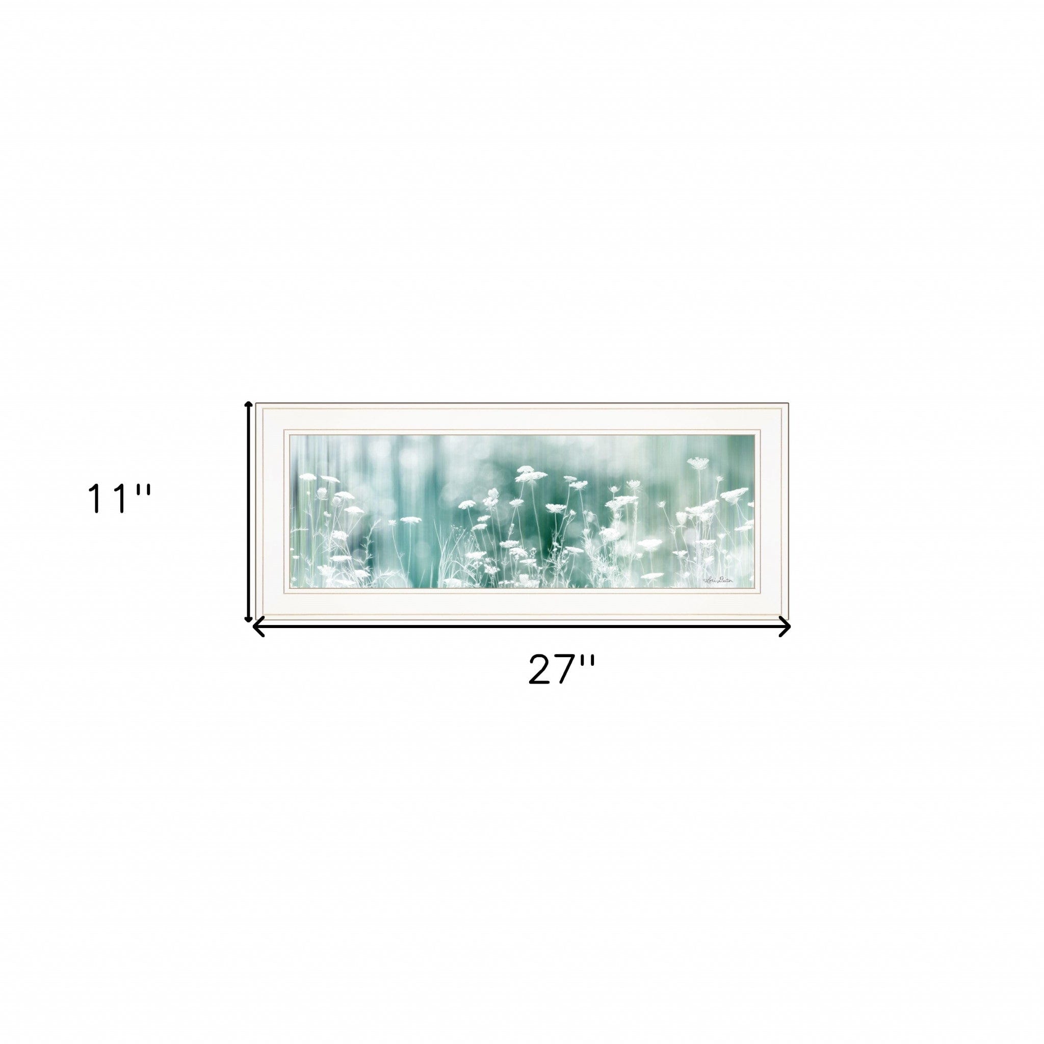 Dreamy Meadow 1 White Framed Print Wall Art - Homeroots