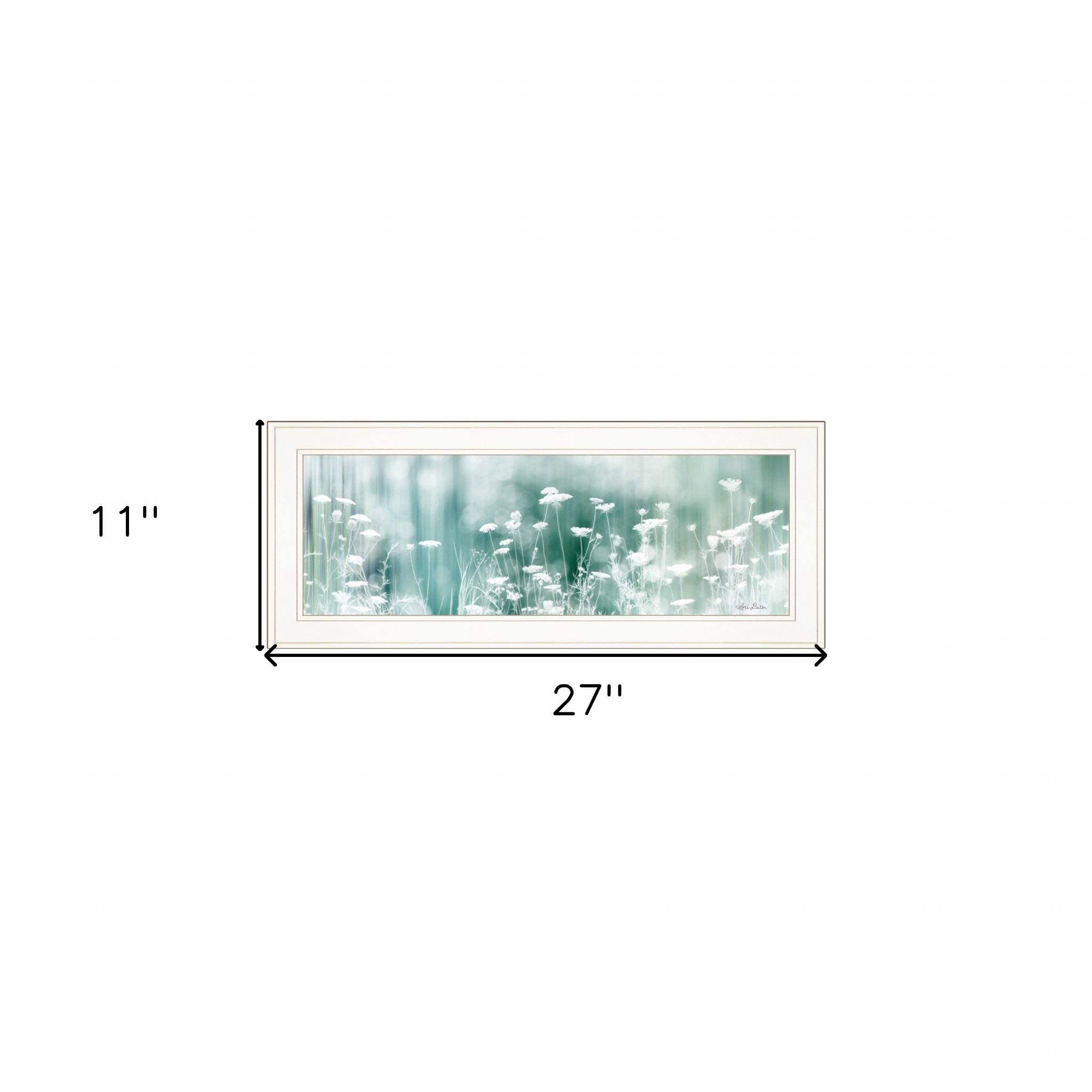 Dreamy Meadow 1 White Framed Print Wall Art - Homeroots - Flyclothing LLC