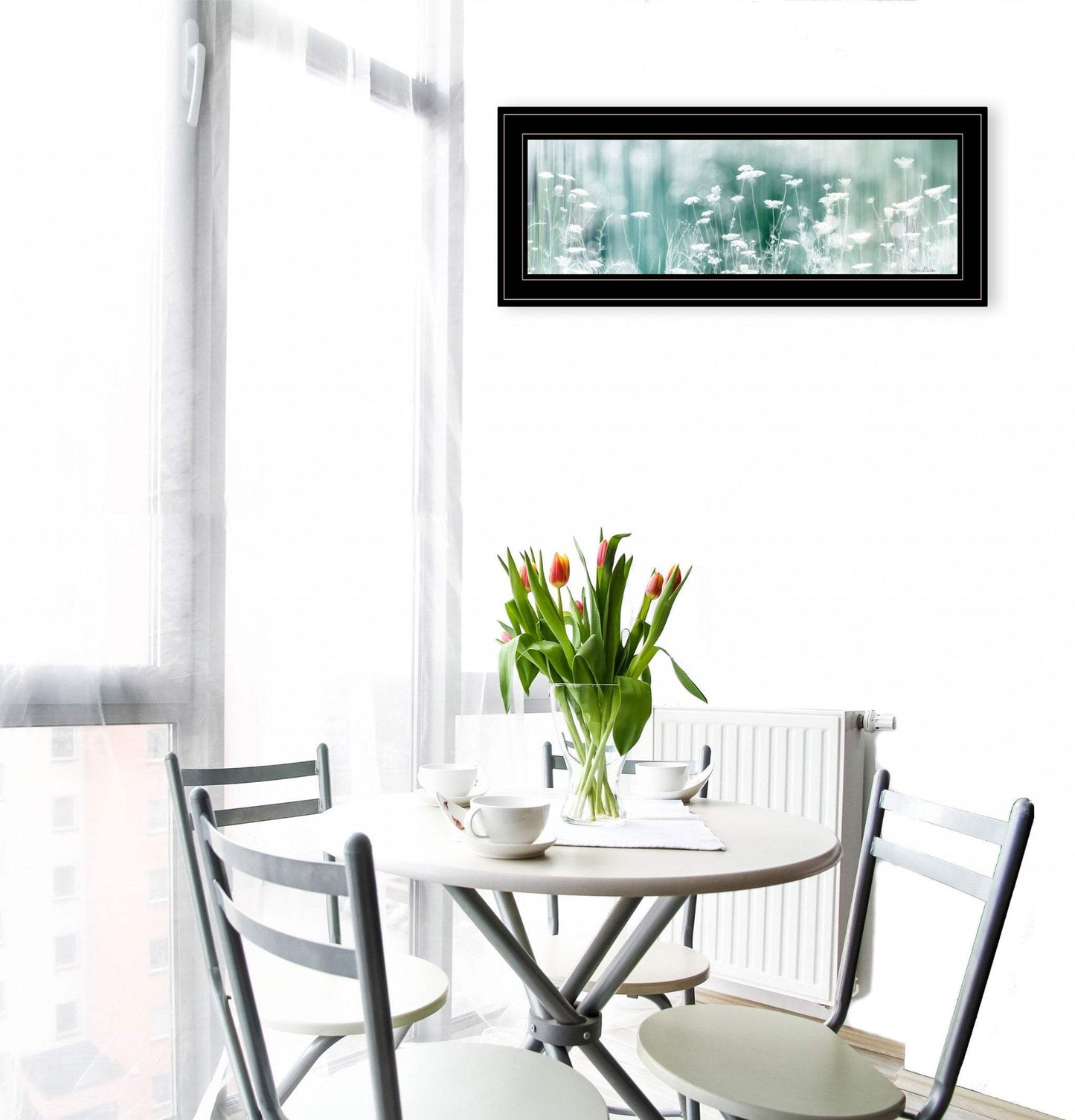Dreamy Meadow 2 Black Framed Print Wall Art - Homeroots - Flyclothing LLC