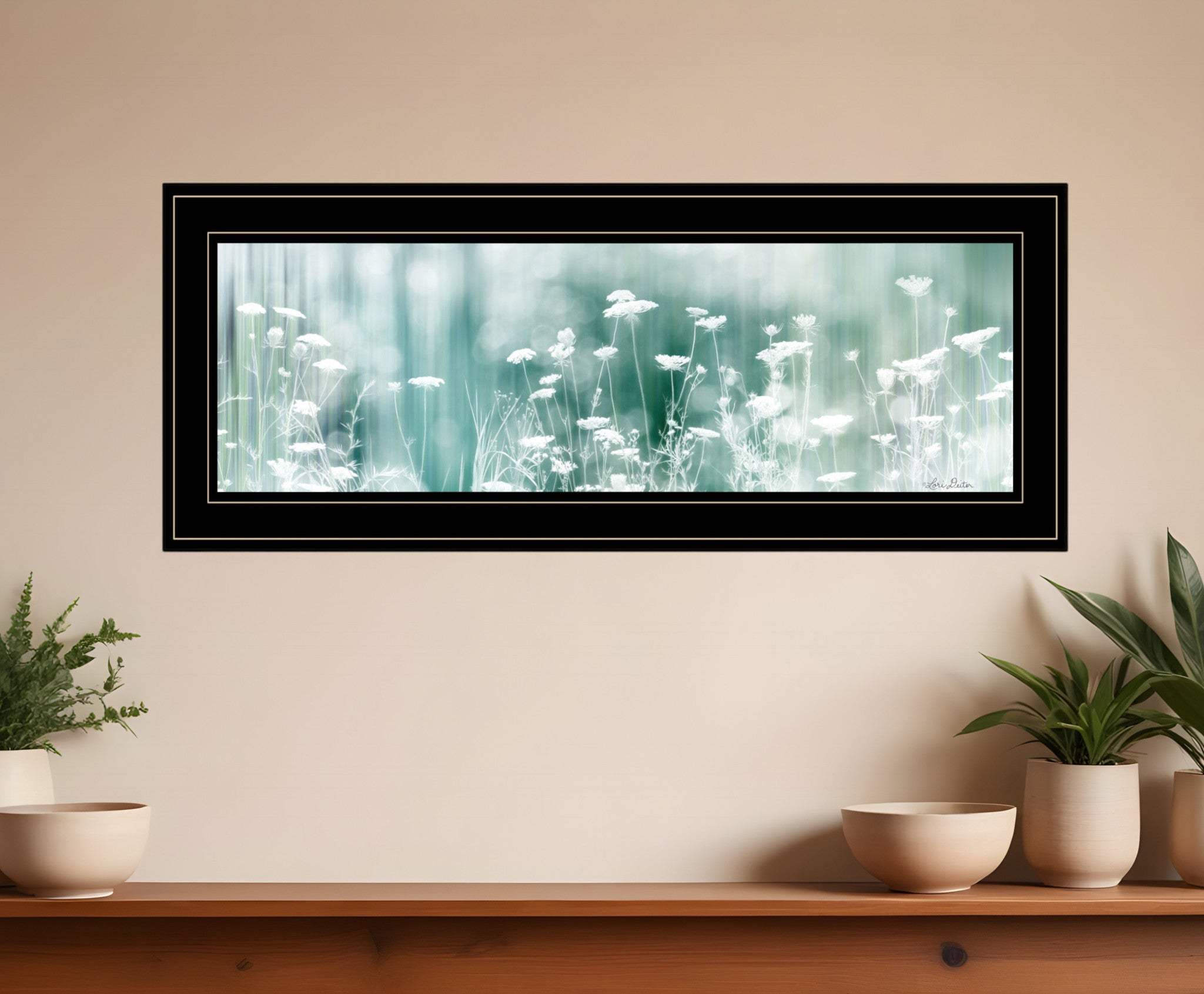 Dreamy Meadow 2 Black Framed Print Wall Art - Homeroots - Flyclothing LLC