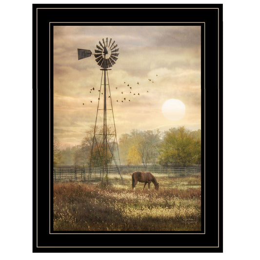 Berks Co Sunrise Black Framed Print Wall Art - Homeroots