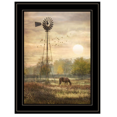 Berks Co Sunrise Black Framed Print Wall Art - Homeroots