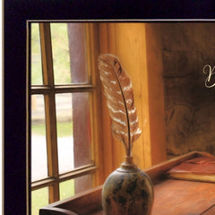 Dear Diary Black Framed Print Wall Art - Homeroots