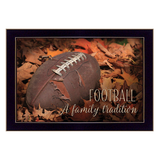 Football A Family Tradition Black Framed Print Wall Art - Homeroots