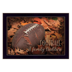 Football A Family Tradition Black Framed Print Wall Art - Homeroots