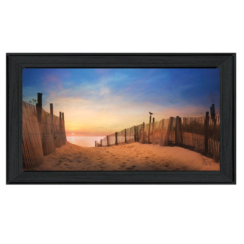 A New Day 3 Black Framed Print Wall Art - Homeroots - Flyclothing LLC