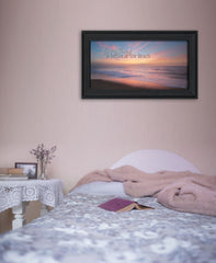 At the Beach Black Framed Print Wall Art - Homeroots