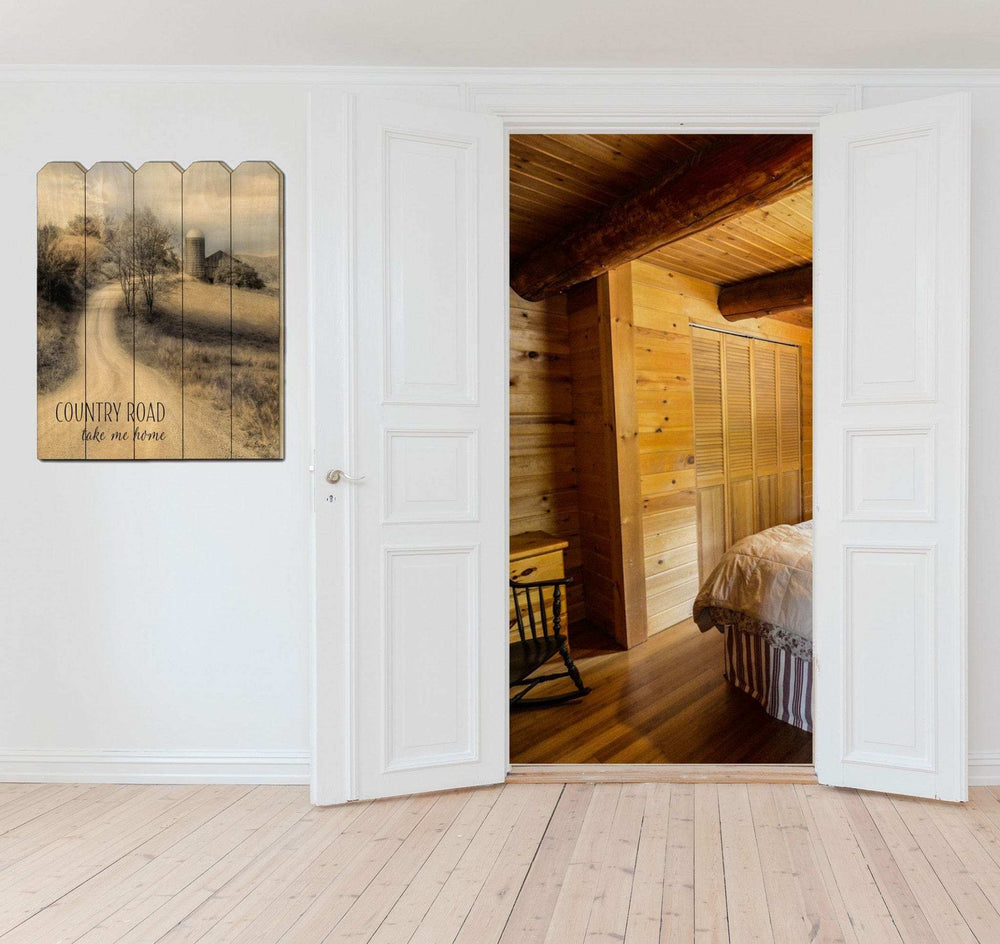 Country Road Take Me Home Unframed Print Wall Art - Homeroots - Flyclothing LLC