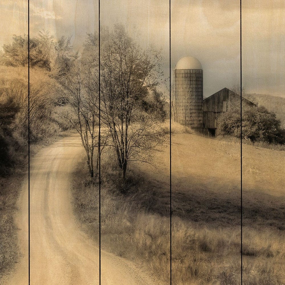 Country Road Take Me Home Unframed Print Wall Art - Homeroots