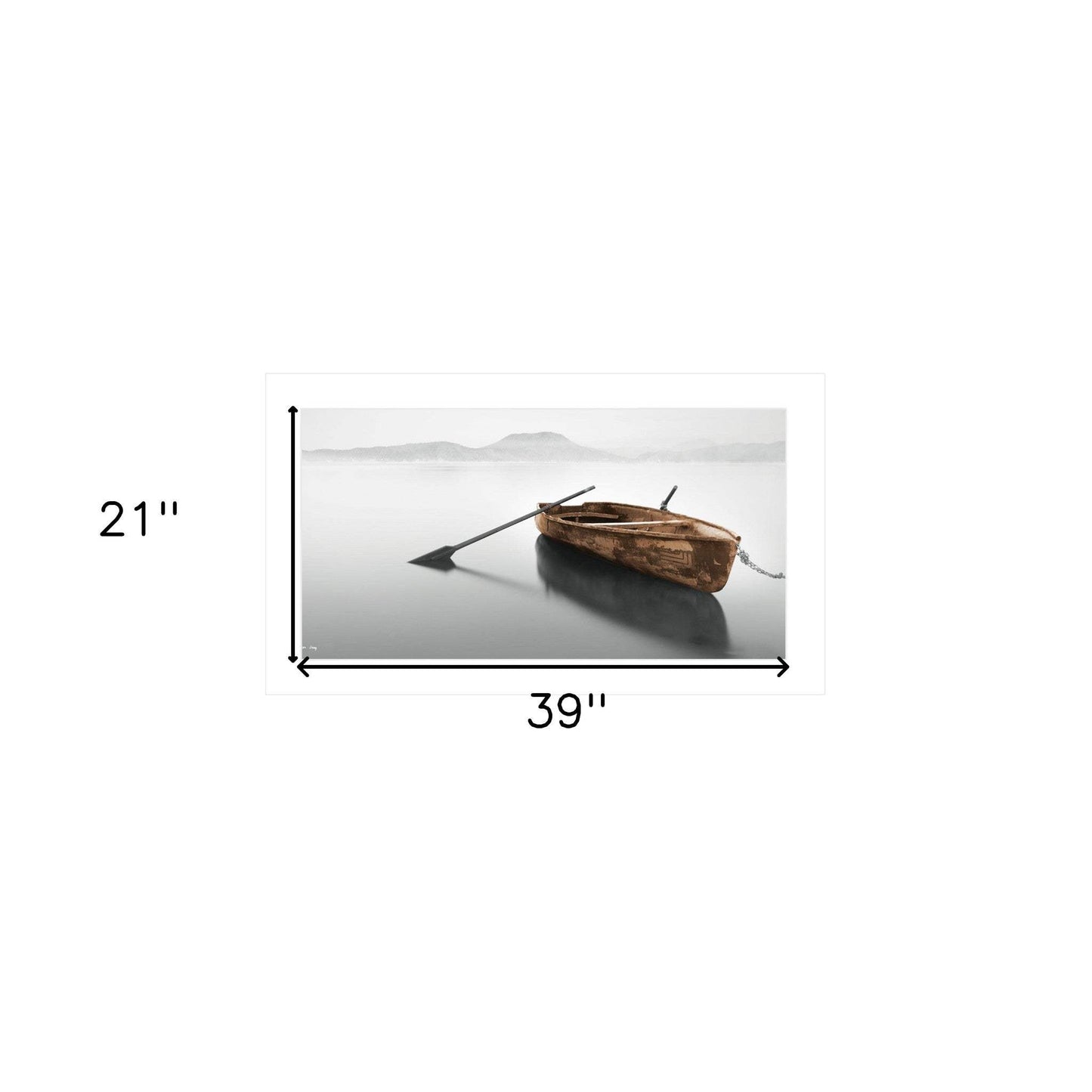 Solitude 1 White Framed Print Wall Art - Homeroots - Flyclothing LLC