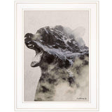 Bear Fog 1 White Framed Print Wall Art - Homeroots - Flyclothing LLC