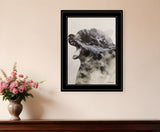 Bear Fog 2 Black Framed Print Wall Art - Homeroots