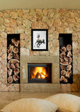 Galloping Stallion 2 Black Framed Print Wall Art - Homeroots