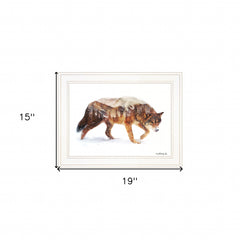 Arctic Wolf 1 White Framed Print Wall Art - Homeroots