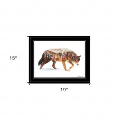 Arctic Wolf 2 Black Framed Print Wall Art - Homeroots