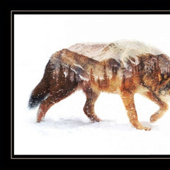 Arctic Wolf 2 Black Framed Print Wall Art - Homeroots