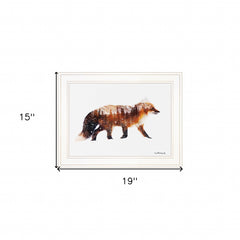 Arctic Red Fox 1 White Framed Print Wall Art - Homeroots