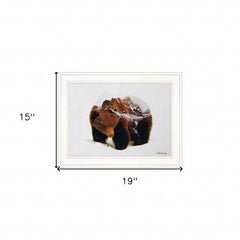 Bear in the Mountains 1 White Framed Print Wall Art - Homeroots