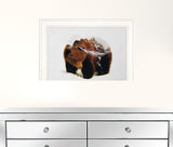 Bear in the Mountains 1 White Framed Print Wall Art - Homeroots