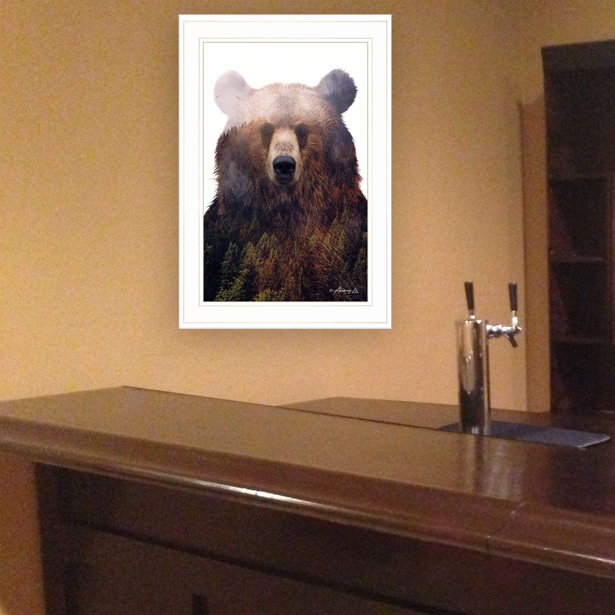 King of the Forest 3 White Framed Print Wall Art - Homeroots - Flyclothing LLC