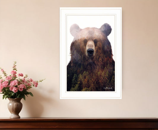 King of the Forest 3 White Framed Print Wall Art - Homeroots