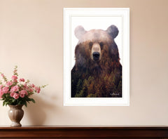King of the Forest 3 White Framed Print Wall Art - Homeroots