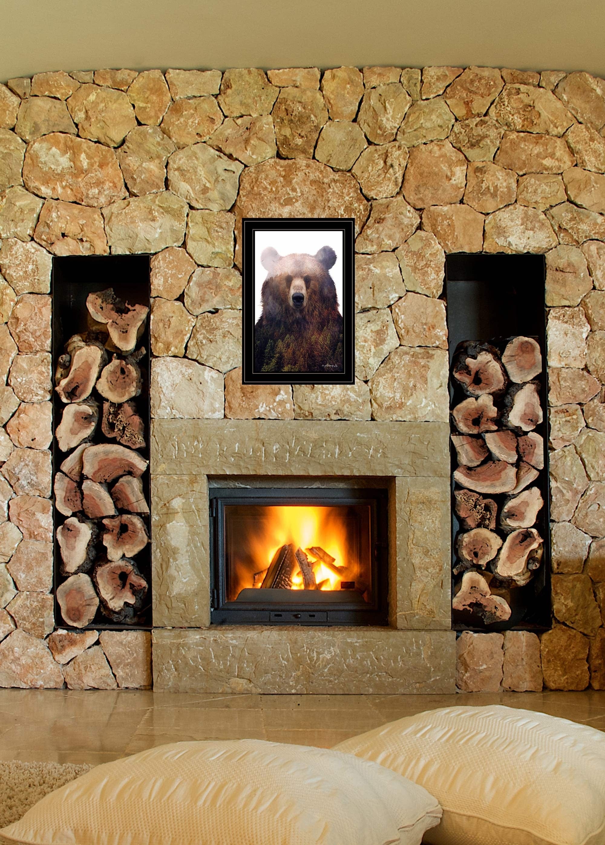 King of the Forest 4 Black Framed Print Wall Art - Homeroots