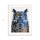 Night Owl 2 White Framed Print Wall Art - Homeroots - Flyclothing LLC