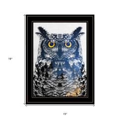 Night Owl 3 Black Framed Print Wall Art - Homeroots