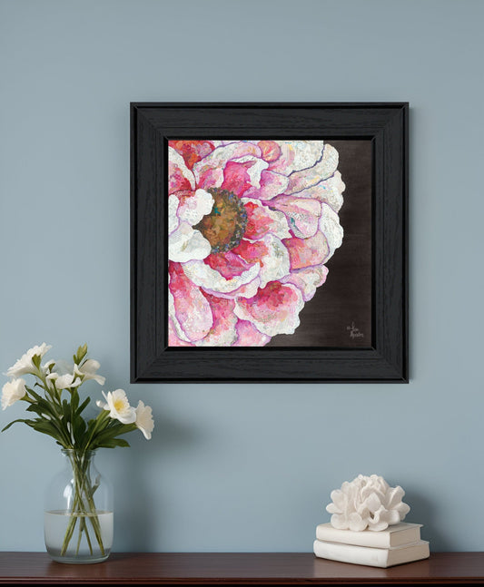 Blooms on Black I 2 Black Framed Print Wall Art - Homeroots
