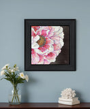 Blooms on Black I 2 Black Framed Print Wall Art - Homeroots