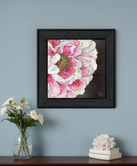 Blooms on Black I 2 Black Framed Print Wall Art - Homeroots