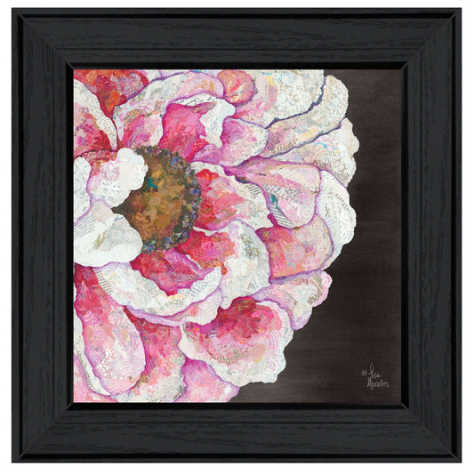 Blooms on Black I 2 Black Framed Print Wall Art - Homeroots