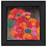 Blooms on Black II 2 Black Framed Print Wall Art - Homeroots