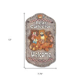 Teddy Bear Indoor Outdoor Resin Welcome Wall Decor - Homeroots - Flyclothing LLC