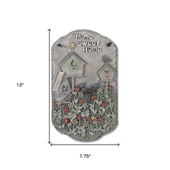 Home Sweet Home Birdbaths Indoor Outdoor Resin Welcome Wall Decor - Homeroots