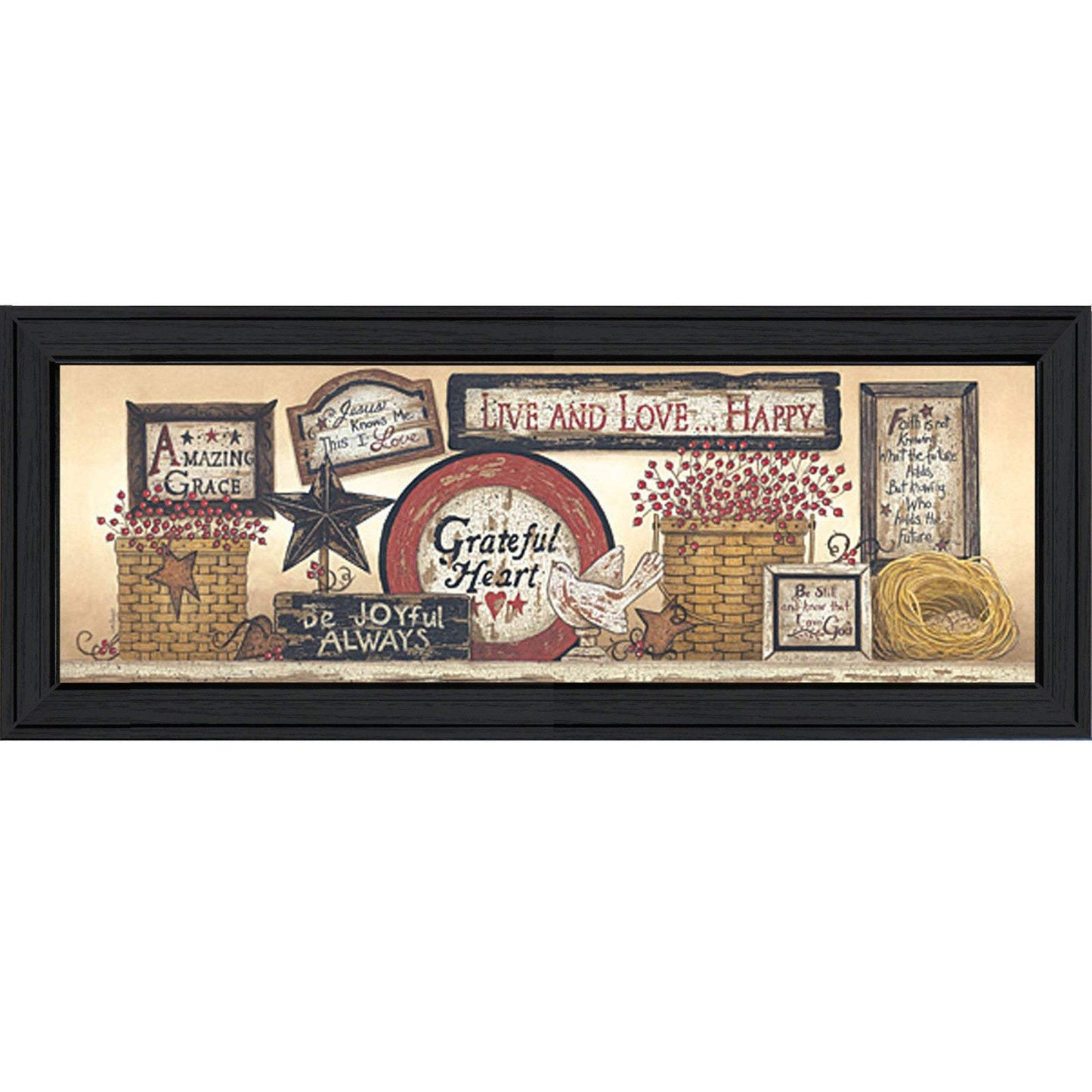 Sign Collector Black Framed Print Wall Art - Homeroots - Flyclothing LLC