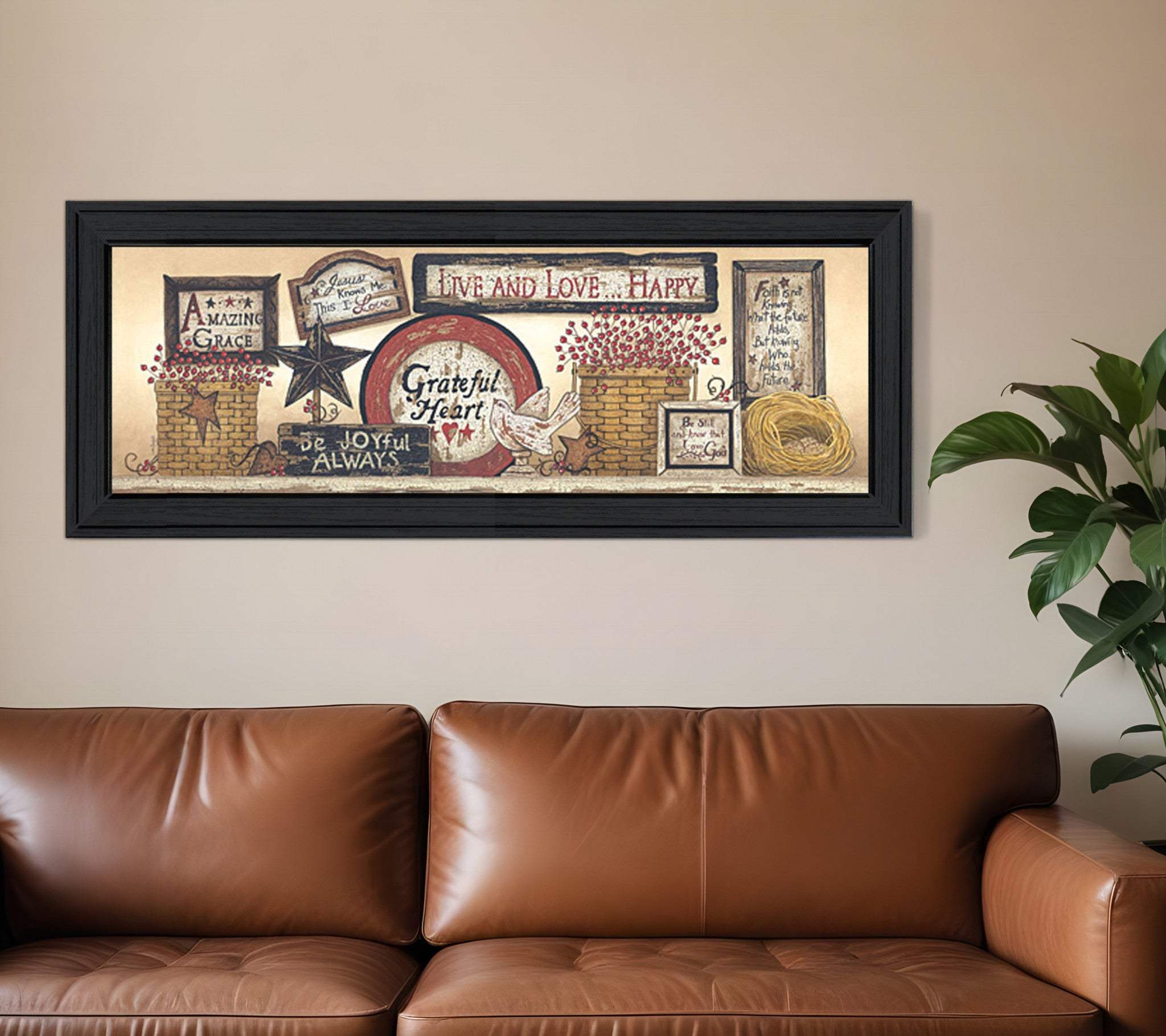 Sign Collector Black Framed Print Wall Art - Homeroots - Flyclothing LLC