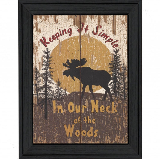 Keeping It Simple Black Framed Print Wall Art - Homeroots