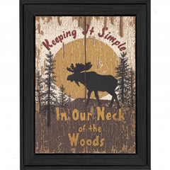 Keeping It Simple Black Framed Print Wall Art - Homeroots