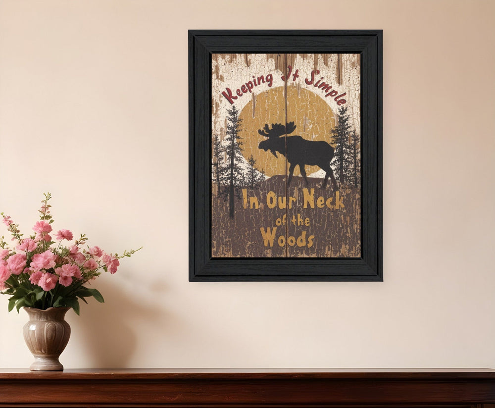 Keeping It Simple Black Framed Print Wall Art - Homeroots