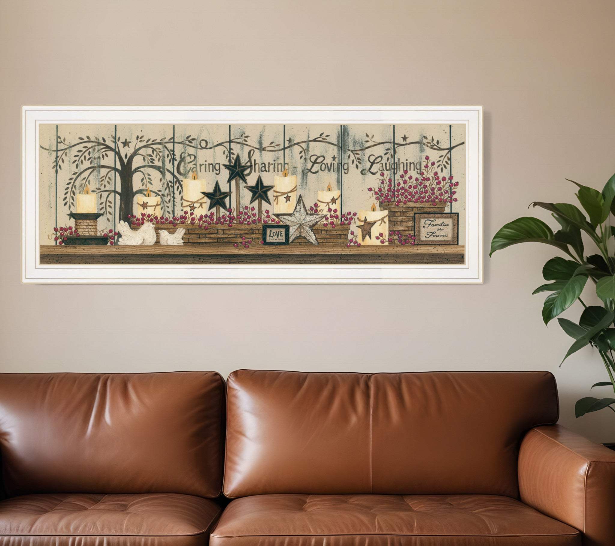 Willow Tree Shelf Collection 1 White Framed Print Wall Art - Homeroots - Flyclothing LLC
